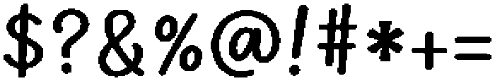 Funny Lashes Regular otf (400) Font OTHER CHARS