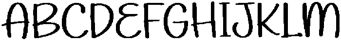 Funny Lashes Regular otf (400) Font UPPERCASE