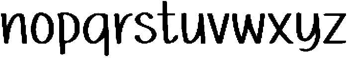 Funny Lashes Regular otf (400) Font LOWERCASE