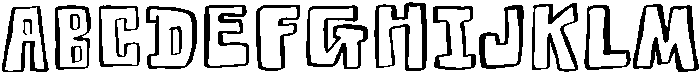 Funstroke Regular otf (400) Font UPPERCASE