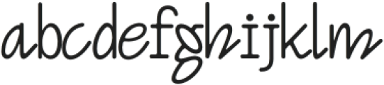 Funtique Regular otf (400) Font LOWERCASE