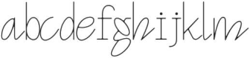Funtique Thin otf (100) Font LOWERCASE