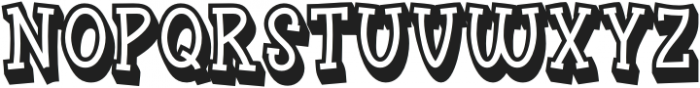 Funyard-Shadow otf (400) Font UPPERCASE