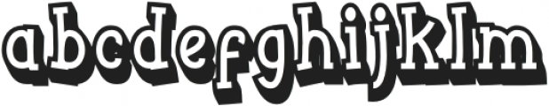 Funyard-Shadow otf (400) Font LOWERCASE