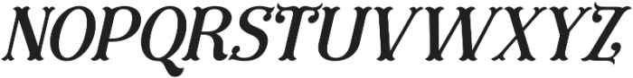 Furius Regular Italic otf (400) Font UPPERCASE