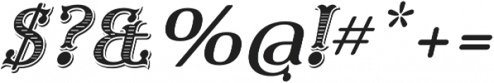 Furius Title Italic otf (400) Font OTHER CHARS