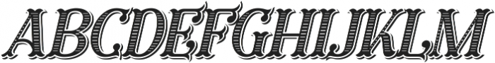 Furius Title Italic ttf (400) Font UPPERCASE