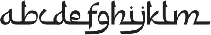 Furqan Regular otf (400) Font LOWERCASE