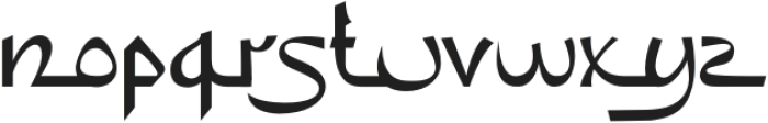 Furqan Regular otf (400) Font LOWERCASE