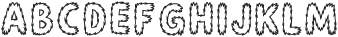 Furry Mood Outline Regular otf (400) Font UPPERCASE