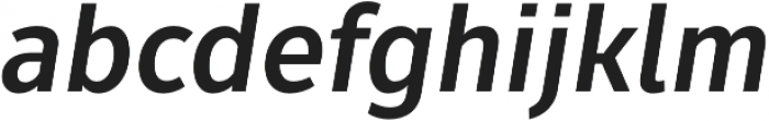 Fuse Bold Italic otf (700) Font LOWERCASE