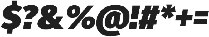 Fuse UltraBlack Italic otf (900) Font OTHER CHARS