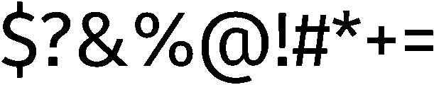 Fuse otf (400) Font OTHER CHARS