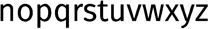 Fuse otf (400) Font LOWERCASE