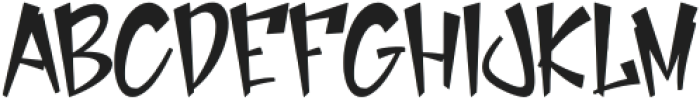 FushijinRegular otf (400) Font UPPERCASE