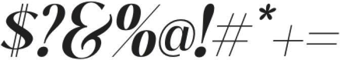 Fusskia-Italic otf (400) Font OTHER CHARS