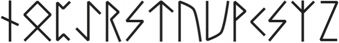 Futhark Runes Regular otf (400) Font LOWERCASE