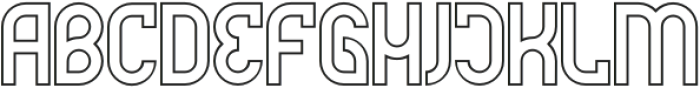 Futrons Outline otf (400) Font UPPERCASE