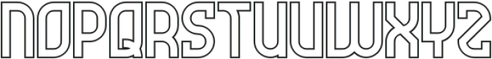 Futrons Outline otf (400) Font UPPERCASE