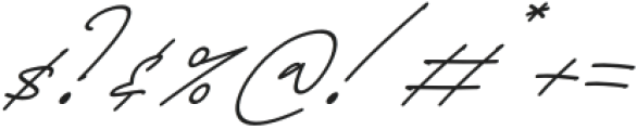 Futturistica Signature Italic otf (400) Font OTHER CHARS
