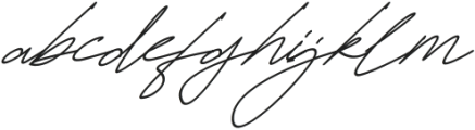 Futturistica Signature Italic otf (400) Font LOWERCASE