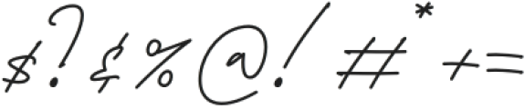 Futturistica Signature Regular otf (400) Font OTHER CHARS