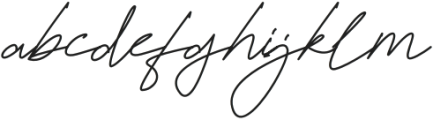 Futturistica Signature Regular otf (400) Font LOWERCASE