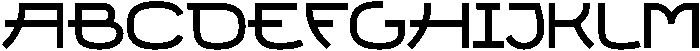 Futuraki Bold ttf (700) Font UPPERCASE