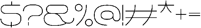 Futuraki Light ttf (300) Font OTHER CHARS