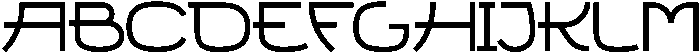 Futuraki Medium ttf (500) Font UPPERCASE