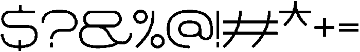 Futuraki Regular ttf (400) Font OTHER CHARS