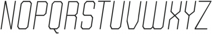 Futurama Light Semi Condensed Italic ttf (300) Font UPPERCASE