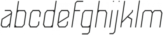 Futurama Light Semi Condensed Italic ttf (300) Font LOWERCASE