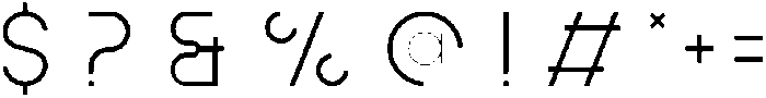Futurio Light ttf (300) Font OTHER CHARS