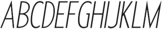 Futuriste Light Oblique otf (300) Font UPPERCASE