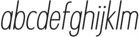 Futuriste Light Oblique otf (300) Font LOWERCASE