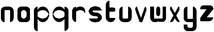 Futuristic Bold otf (700) Font LOWERCASE