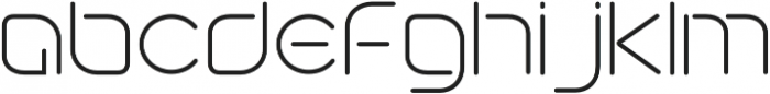 Futuristic Regular Regular otf (400) Font LOWERCASE