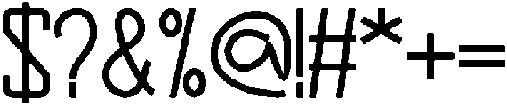 Futuristic Regular otf (400) Font OTHER CHARS