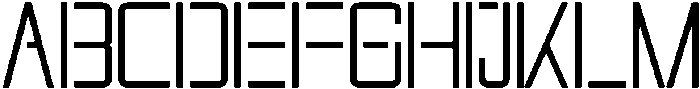 Futuristic Regular otf (400) Font UPPERCASE