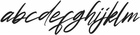 Futuristic Signature Italic otf (400) Font LOWERCASE