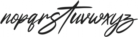 Futuristic Signature Italic otf (400) Font LOWERCASE