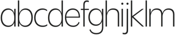 Futuru Extralight otf (200) Font LOWERCASE