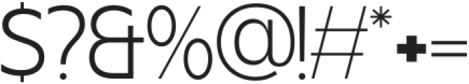 Futuru Light otf (300) Font OTHER CHARS