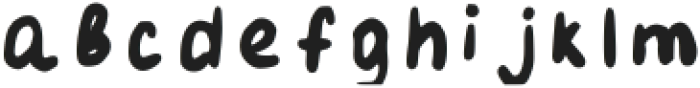 Fuzzy Font Regular otf (400) Font LOWERCASE