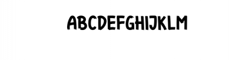 Funbold Font LOWERCASE