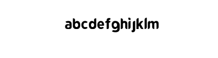 FundelaBold.otf Font LOWERCASE