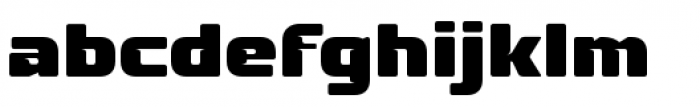 Fuel Bold Font LOWERCASE