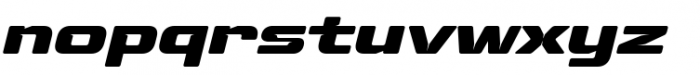 Fuel Extended Bold Italic Font LOWERCASE
