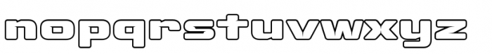 Fuel Extended Outline Font LOWERCASE